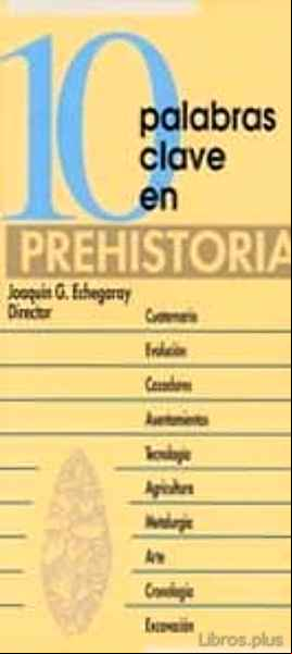 Descargar gratis ebook 10 PALABRAS CLAVE EN PREHISTORIA en epub
