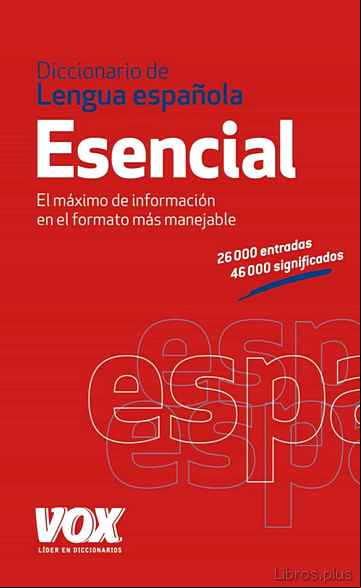 Descargar ebook DICCIONARIO ESENCIAL DE LA LENGUA ESPAÑOLA