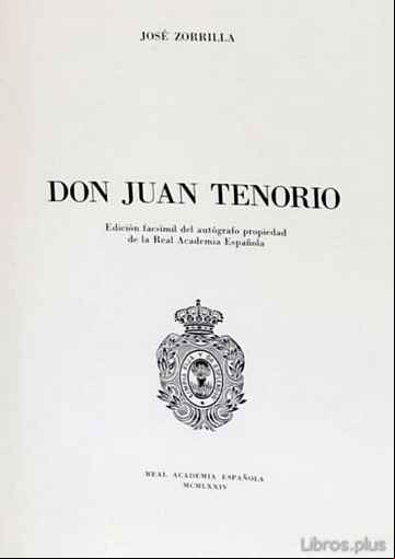 Descargar gratis ebook DON JUAN TENORIO en epub