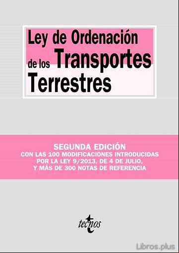 Descargar ebook LEY DE ORDENACIÓN DE LOS TRANSPORTES TERRESTRES  (2º E.)