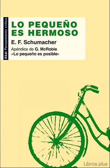 Descargar gratis ebook LO PEQUEÑO ES HERMOSO en epub