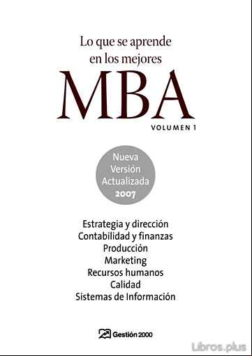 Descargar ebook LO QUE SE APRENDE EN LOS MEJORES MBA (T. 1)