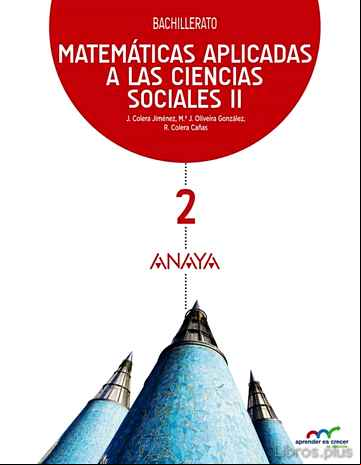 Descargar gratis ebook MATEMÁTICAS APLICADAS A LAS CIENCIAS SOCIALES II. 2º BACHILLERATO en epub