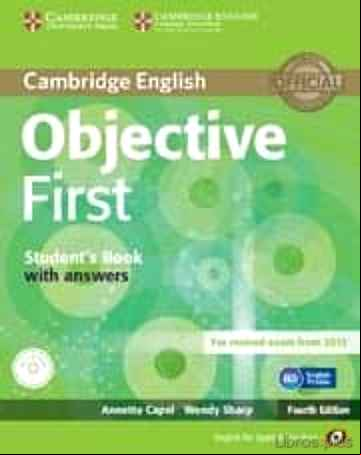 Descargar ebook OBJECTIVE FIRST FOR SPANISH SPEAKERS STUDENT S BOOK WITH ANSWERS WITH CD-ROM 4TH EDIITON