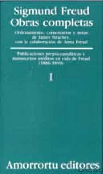 Descargar ebook OBRAS COMPLETAS (VOL.I):VISIONES PREPSICOANALITICAS Y MANUSCRITOS INEDITOS EN VIDA DE FREUD (1886-1899) en epub