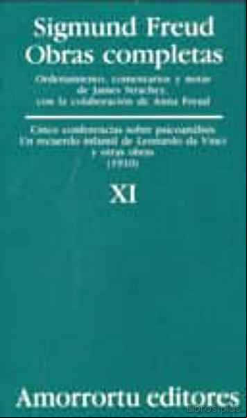 Descargar gratis ebook OBRAS COMPLETAS (VOL.XI):CINCO CONFERENCIAS SOBRE PSICOANALISIS; RECUERDO INFANTIL DE LEONARDO DA VINCI Y OTRAS OBRAS (1910) en epub
