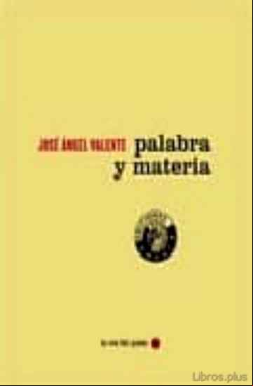 Descargar gratis ebook PALABRA Y MATERIA en epub
