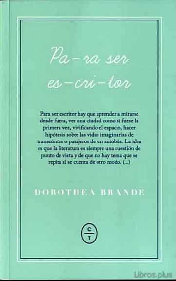 Descargar gratis ebook PARA SER ESCRITOR en epub