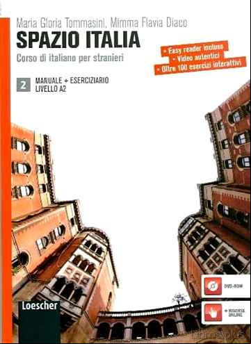 Descargar gratis ebook SPAZIO ITALIA 2 (LIBRO + ESERCIZIARIO + DVD-ROM) (A2) en epub